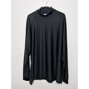 Men's Footjoy FJ Mock Turtleneck Long Sleeve Golf Shirt Large Base Layer Black